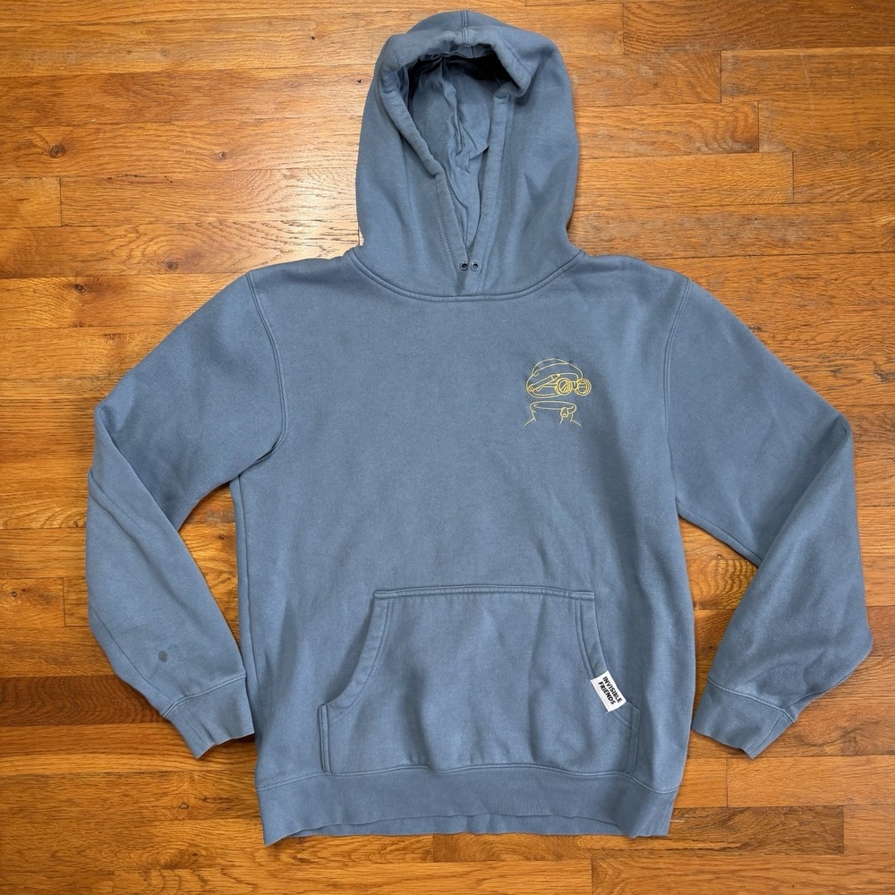 Random Character Collective Invisible Friends Blue Hoodie Men's Medium